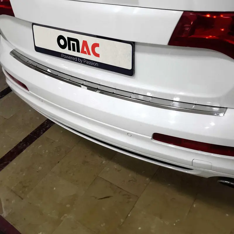OMAC Protection de Pare-Chocs pour Audi Q7 4L 2006-2015 Inox finition brossée
