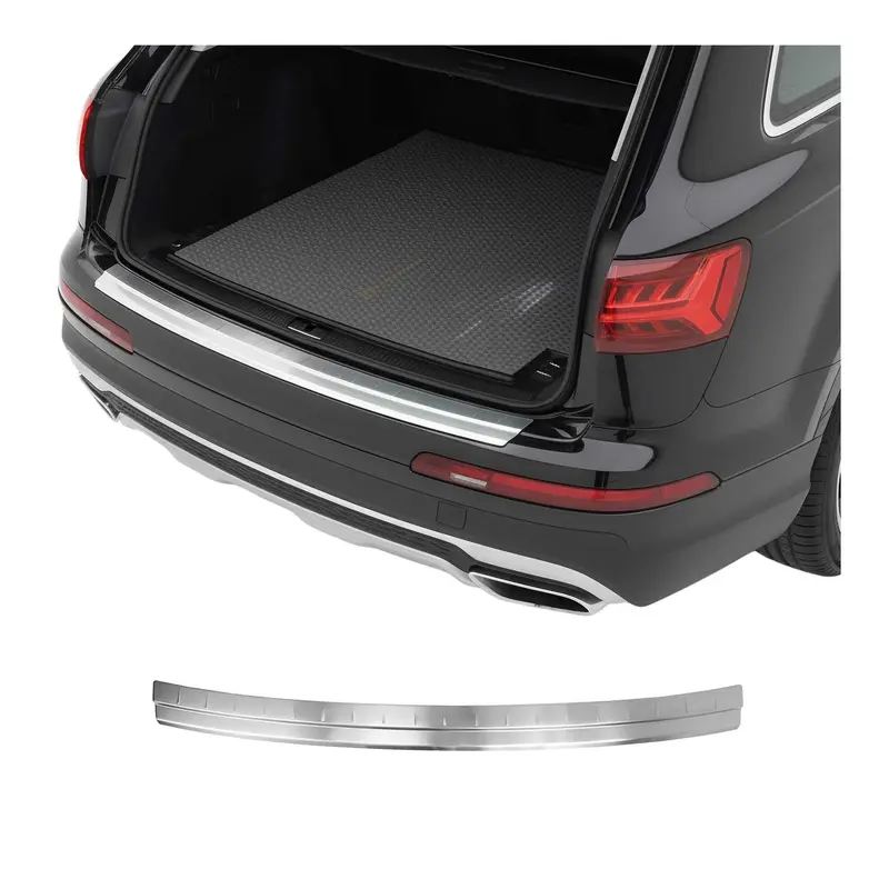OMAC Protection de Pare-Chocs pour Audi Q7 4M 2015-2026 Inox finition brossée