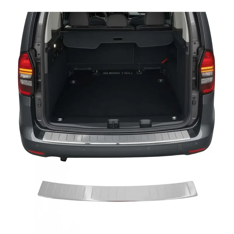 OMAC Protection de Pare-Chocs pour VW Caddy V 2020-2026 Inox finition brossée