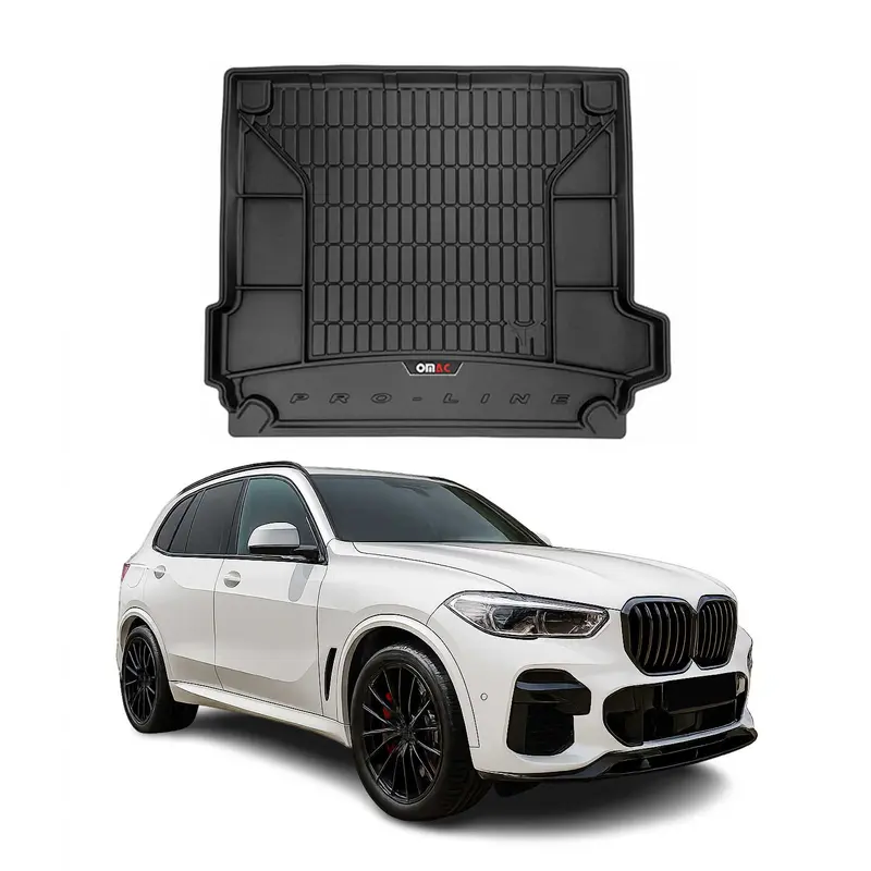 OMAC Tapis de coffre caoutchouc pour BMW X5 G05 2019-2026 Noir Premium