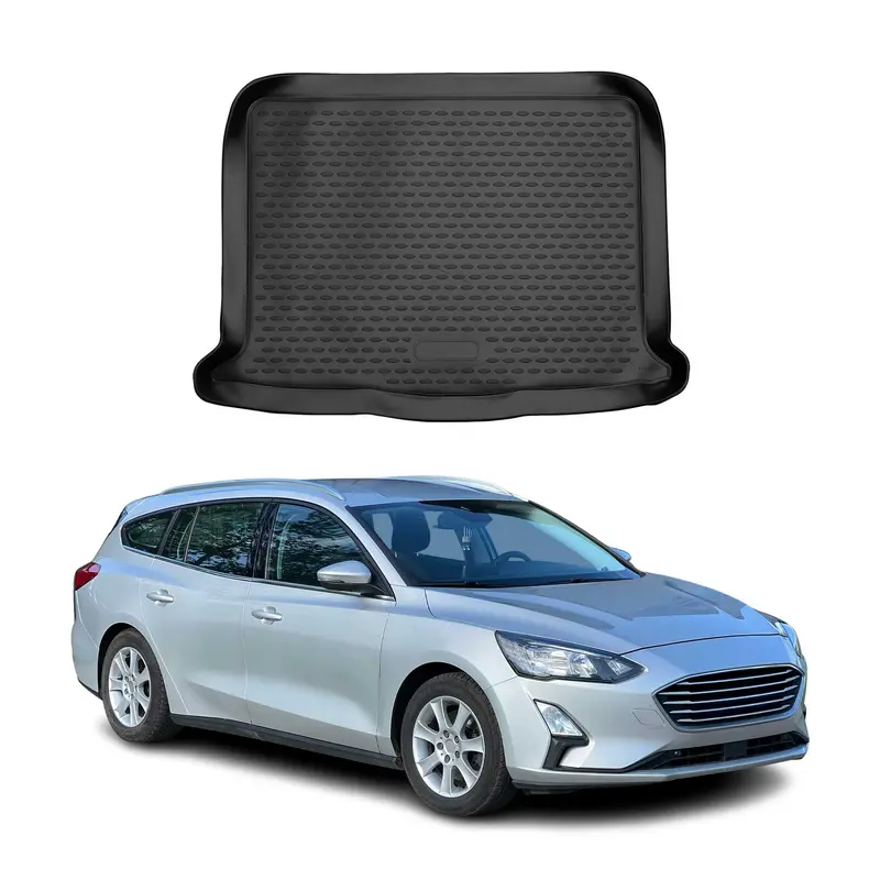 OMAC Tapis de coffre inférieur pour Ford Focus Turnier 2019-2025 en caoutchouc