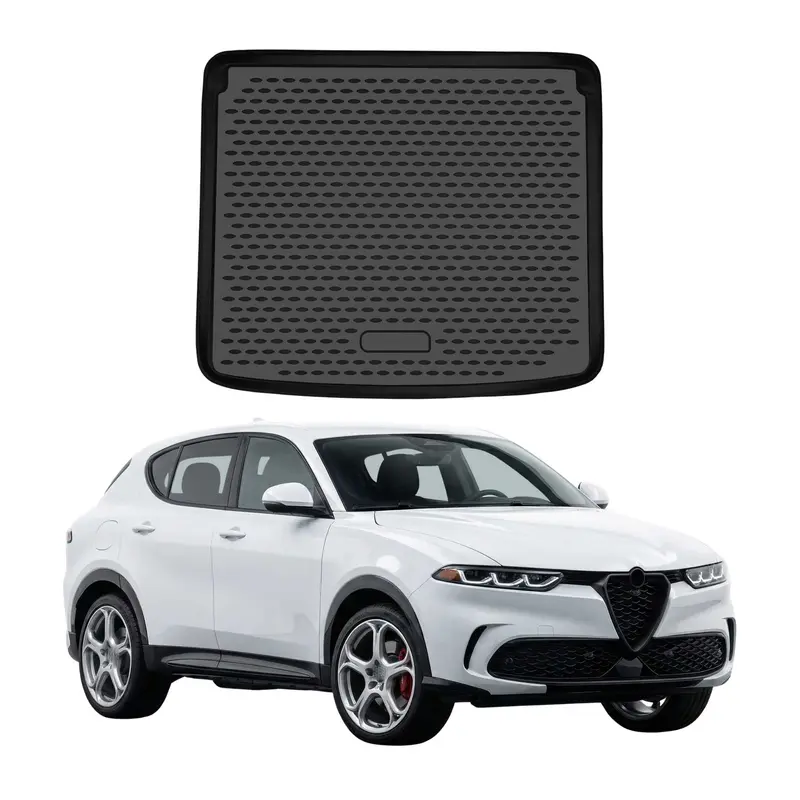 OMAC Tapis de coffre pour Alfa Romeo Tonale 2022-2026 Supérieur TPE Noir