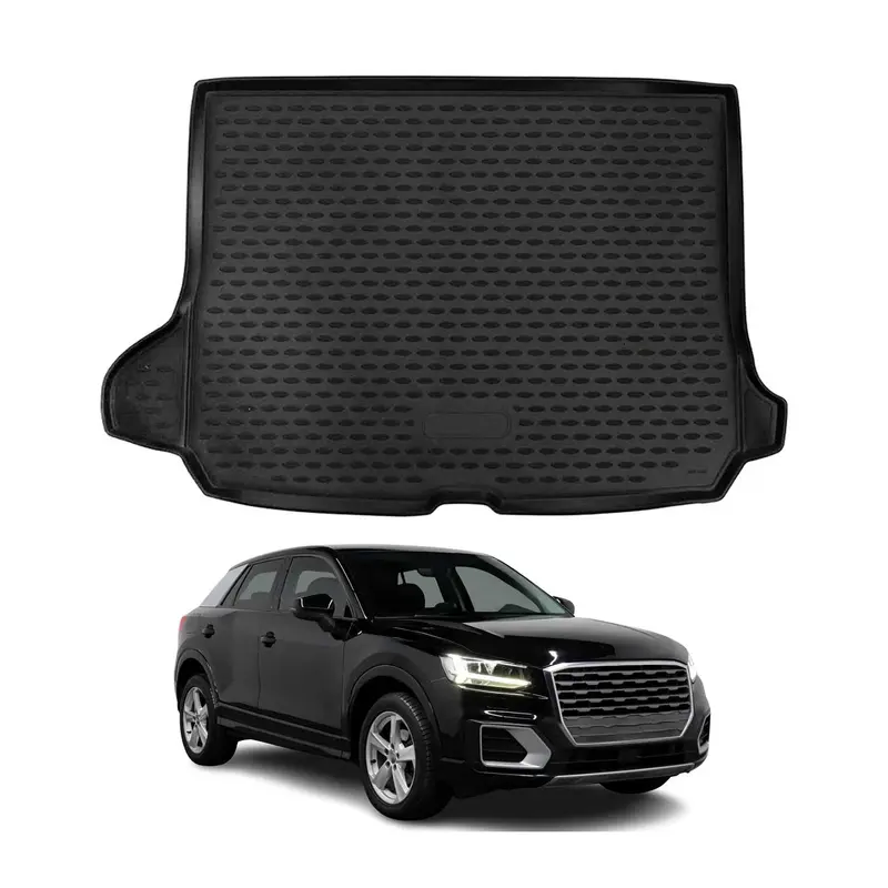 OMAC Tapis de coffre pour Audi Q2 2017-2026 en caoutchouc TPE Noir 1Pcs