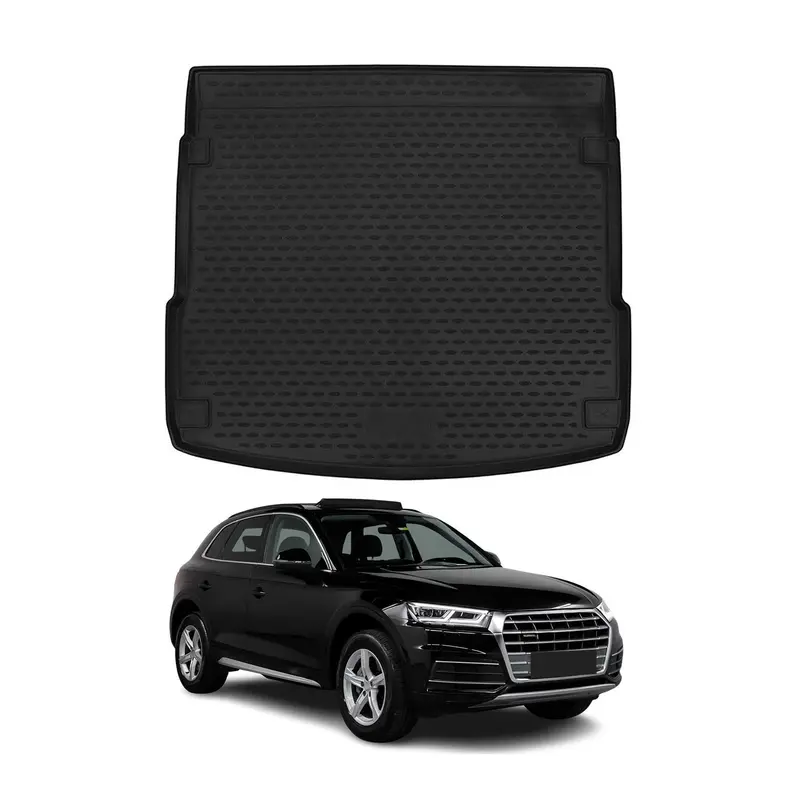 OMAC Tapis de coffre pour Audi Q5 FY 2017-2024 en caoutchouc TPE Noir 1Pcs