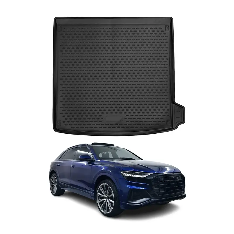 OMAC Tapis de coffre pour Audi Q8 4MN 2018-2026 en caoutchouc TPE Noir 1Pcs