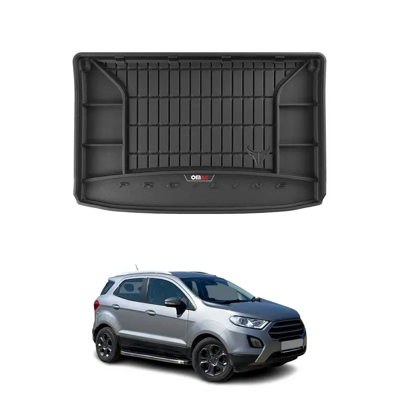 OMAC Tapis de Coffre pour Ford Ecosport 2017-2022 Supérieur TPE Noir