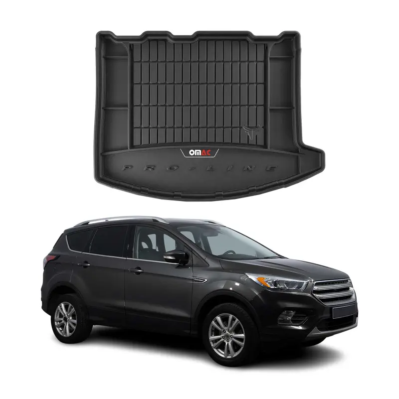 OMAC Tapis de Coffre pour Ford Kuga II 2012-2019 Noir TPE