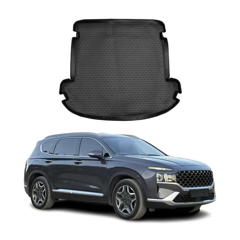 OMAC Tapis de coffre pour Hyundai Santa Fe 2018-2023 7 places en caoutchouc