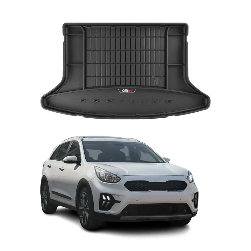 OMAC Tapis de Coffre pour Kia Niro I 2017-2022 Hybrid TPE Noir