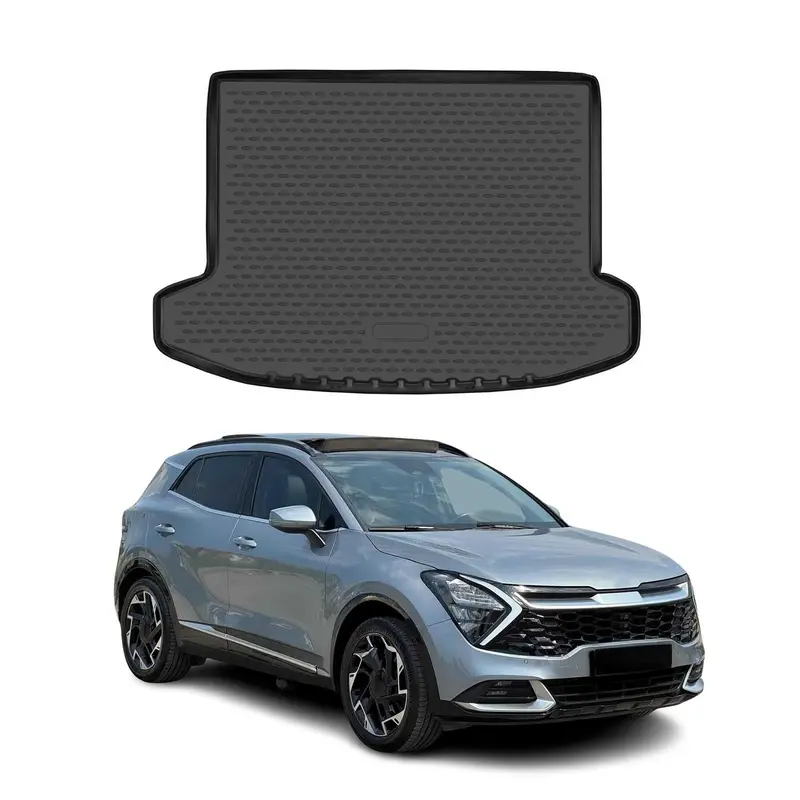 OMAC Tapis de coffre pour Kia Sportage GT Line NQ5 2023-2026 en caoutchouc Noir