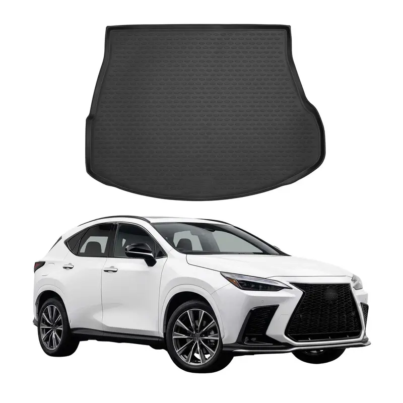 OMAC Tapis de coffre pour Lexus NX II 2022-2026 en caoutchouc TPE Noir