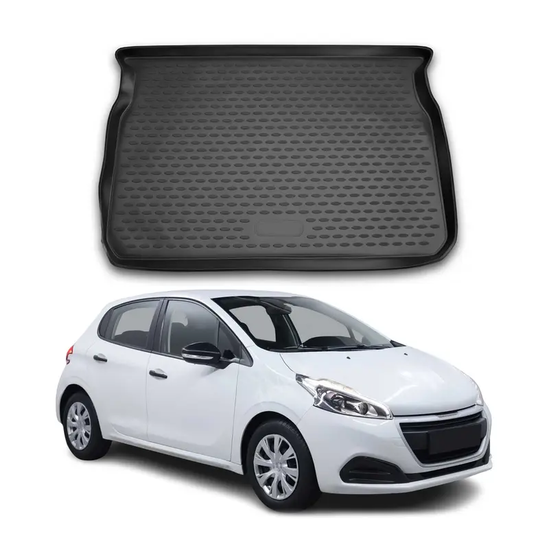 OMAC Tapis de coffre pour Peugeot 208 2012-2019 sur mesure en caoutchouc