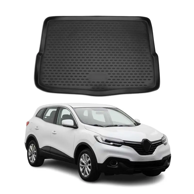 OMAC Tapis de coffre pour Renault Kadjar 2015-2022 Noir en Caoutchouc