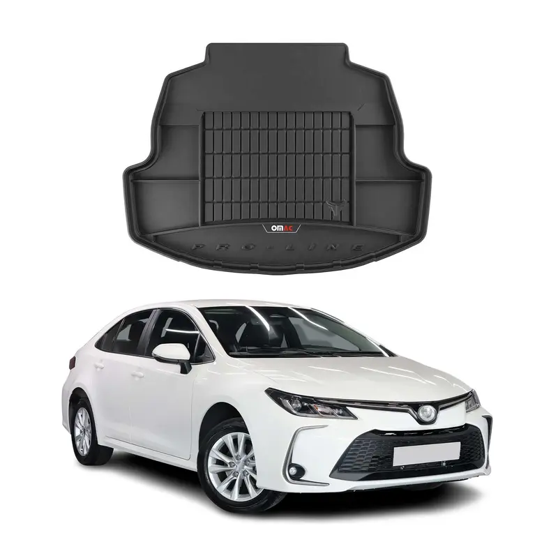 OMAC Tapis De Coffre pour Toyota Corolla Berline 2019-2026 TPE Noir