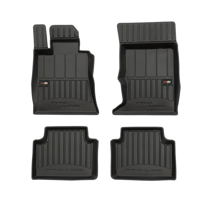 OMAC Tapis de sol caoutchouc pour Alfa Romeo Giulia 2016-2026 AWD Noir Premium