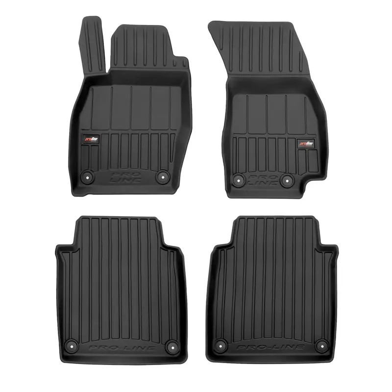 OMAC Tapis de sol caoutchouc pour Audi A8 S8 D5 Long 2018-2026 4Pcs Noir Premium