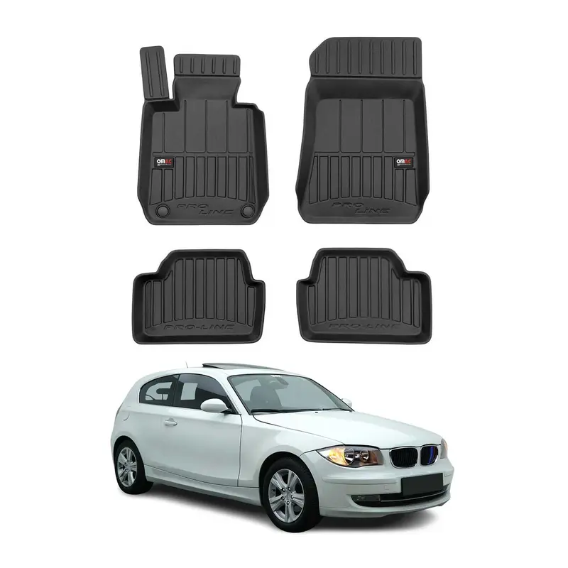 OMAC Tapis de sol caoutchouc pour BMW Série 1 E81 3 portes 2006-2012 Premium