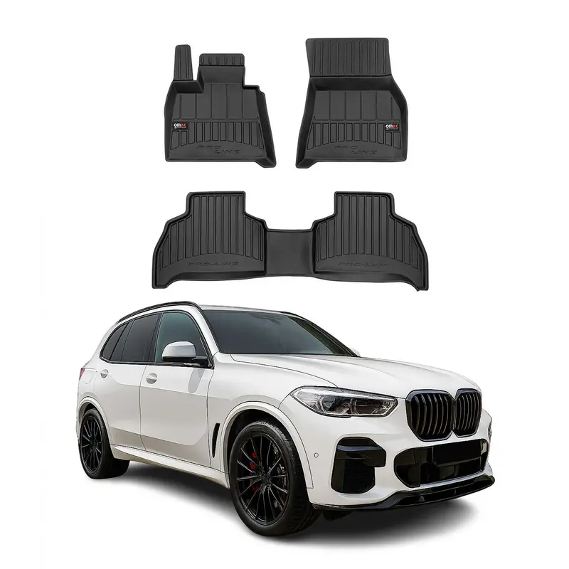OMAC Tapis de sol caoutchouc pour BMW X5 G05 2019-2026 Noir Premium
