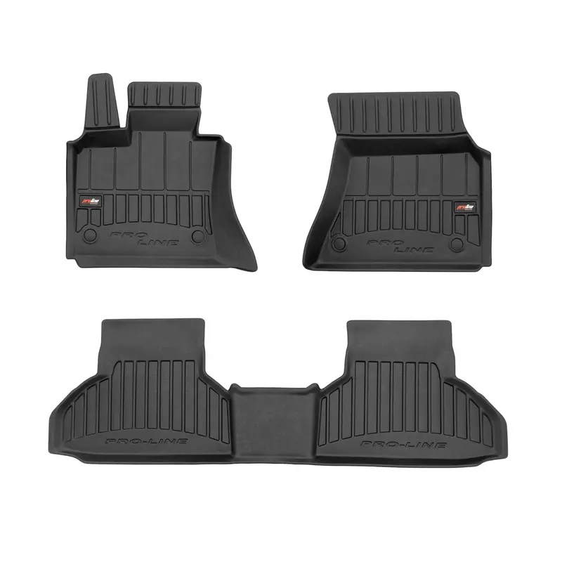 OMAC Tapis de sol caoutchouc pour BMW X6 F16 F86 2014-2019 Noir Premium
