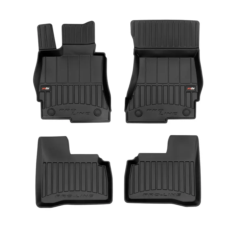 OMAC Tapis de sol caoutchouc pour Mercedes Classe S Court 2005-2013 Noir Premium