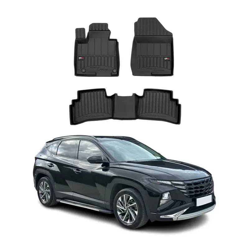 OMAC Tapis de sol en caoutchouc pour Hyundai Tucson 2022-2026 Noir Premium