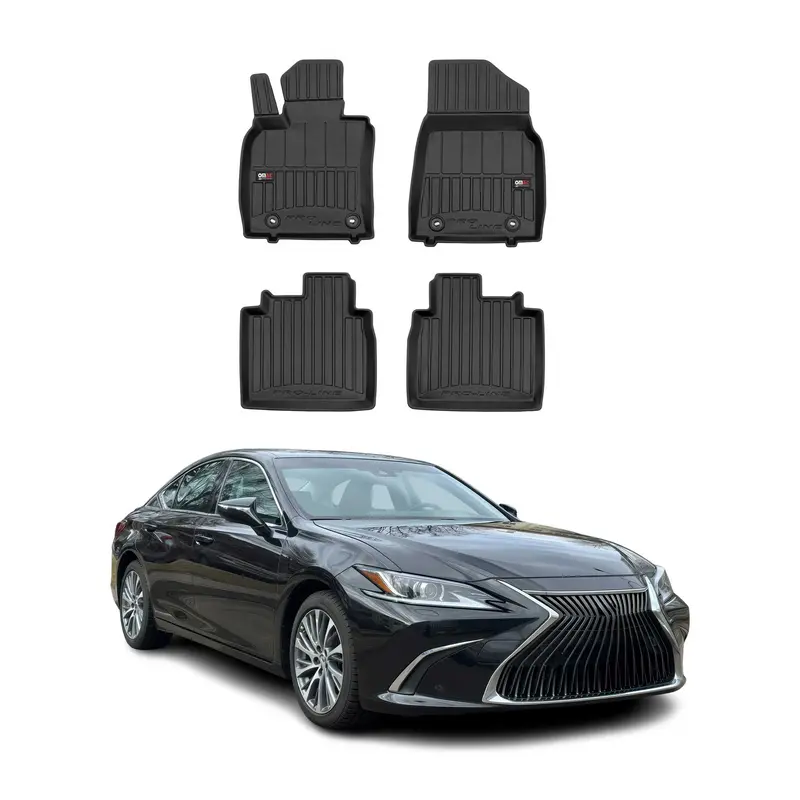 OMAC Tapis de sol en caoutchouc pour Lexus ES 2019-2025 Noir Premium
