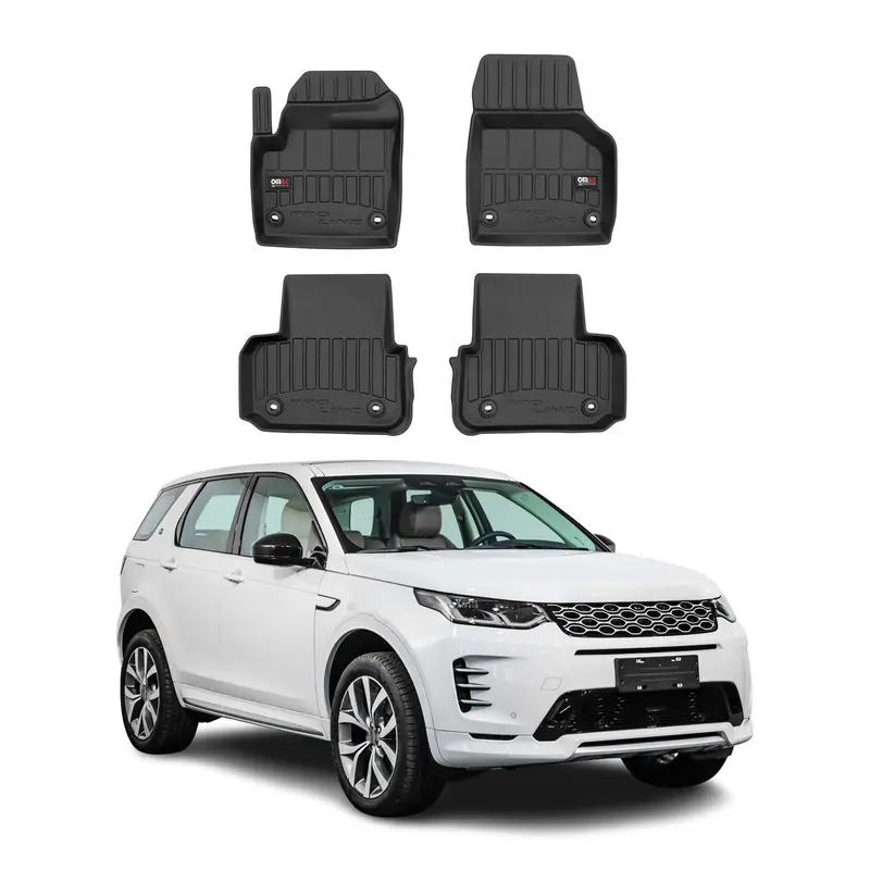 OMAC Tapis de sol en caoutchouc pour LR Discovery Sport 2015-2026 Noir Premium