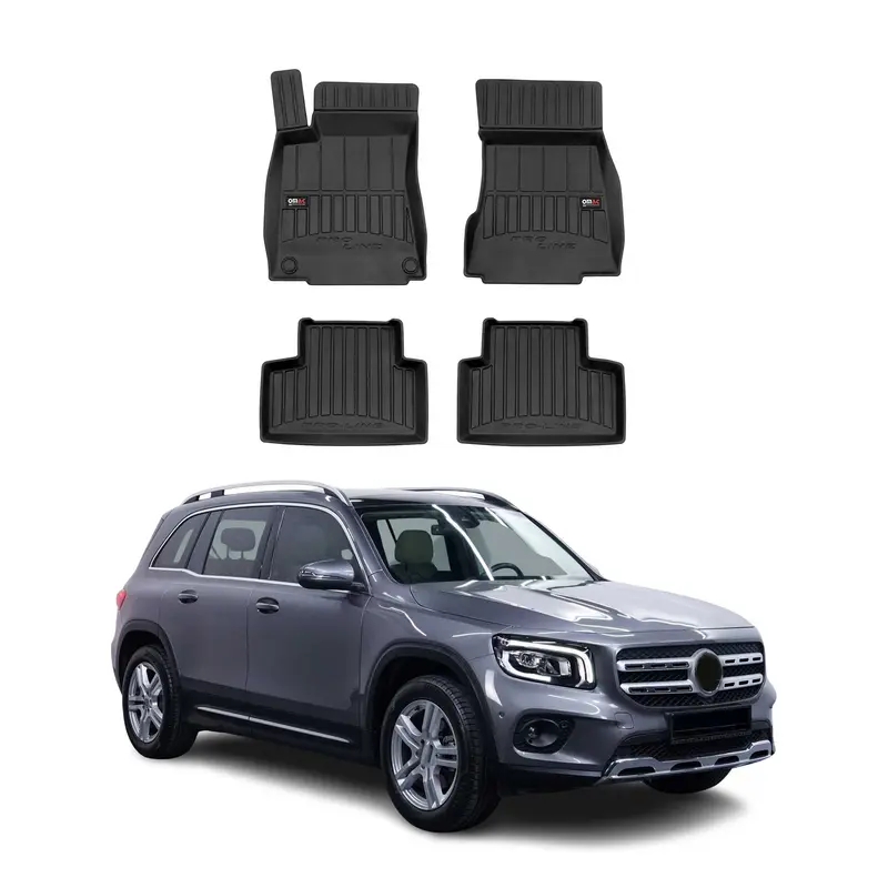 OMAC Tapis de sol en caoutchouc pour Mercedes GLB X247 2019-2026 Noir Premium
