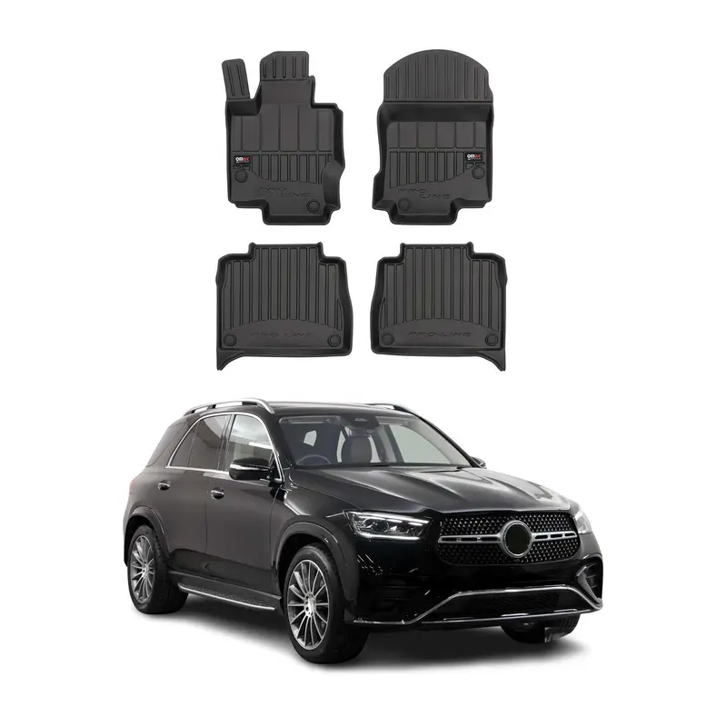 OMAC Tapis de sol en caoutchouc pour Mercedes GLE V167 2019-2024 Noir Premium