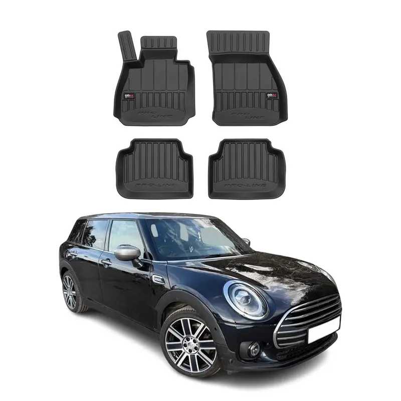 OMAC Tapis de sol en caoutchouc pour Mini Clubman F54 2015-2024 Noir Premium