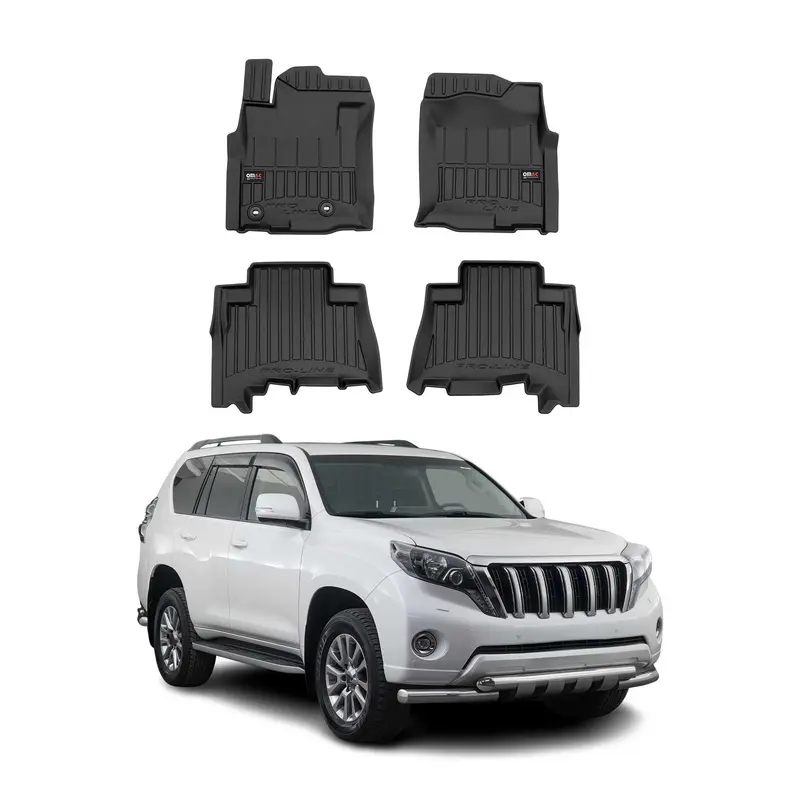 OMAC Tapis de sol en caoutchouc pour Toyota Land Cruiser Prado 2009-2023 Premium