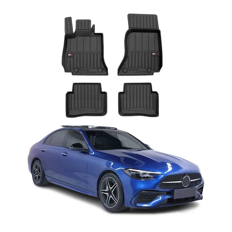 OMAC Tapis de sol noir pour Mercedes Class C W206 2021-2025 4 pcs en TPE