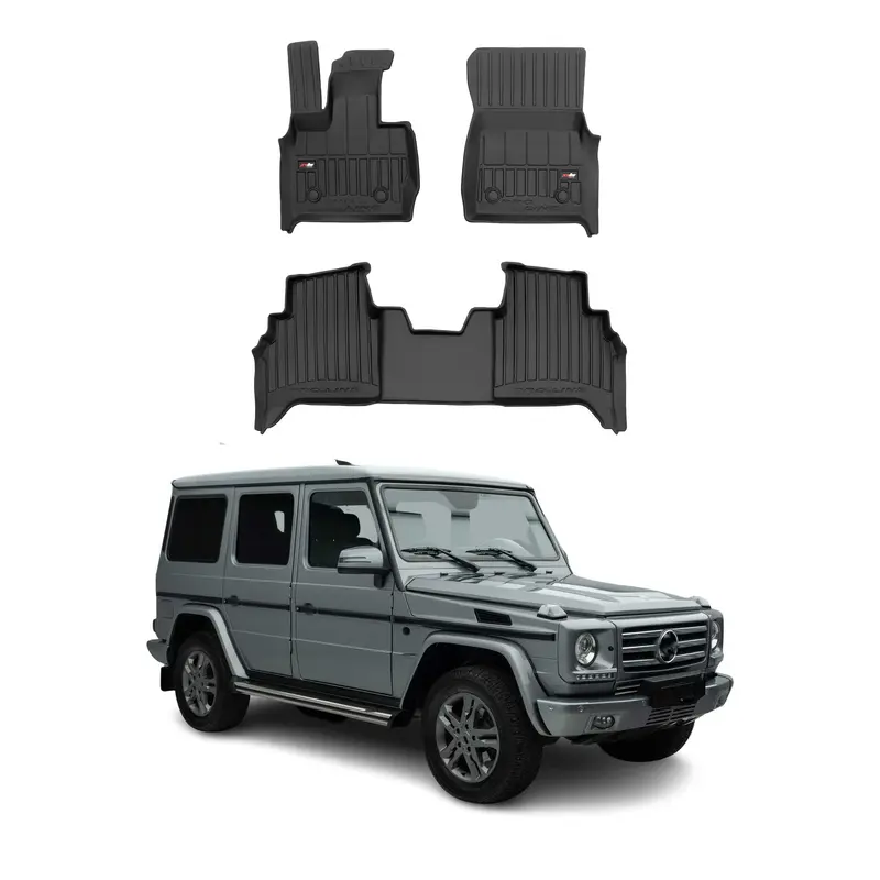 OMAC Tapis de sol noir pour Mercedes class G w460 2022-2026 3 pcs en TPE