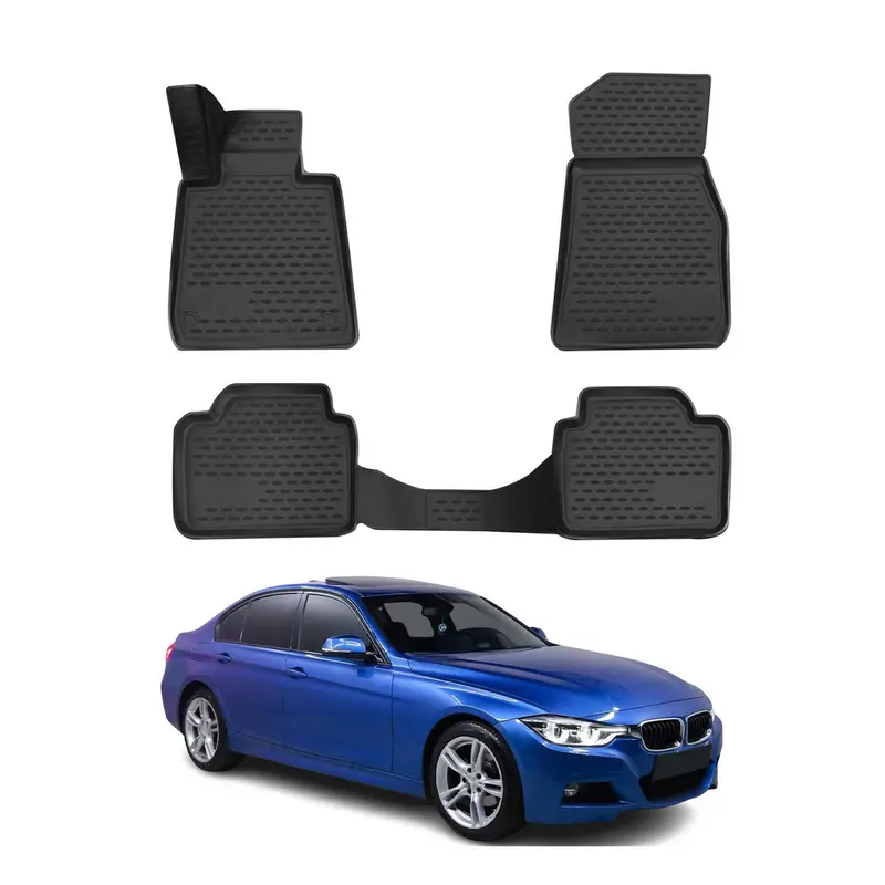 OMAC Tapis de sol pour BMW Série 4 F32 Coupe F36 Gran Coupe 2013-2021 Noir 4x