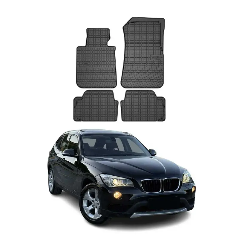 OMAC Tapis de sol pour BMW X1 E84 2009-2015 Noir en caoutchouc