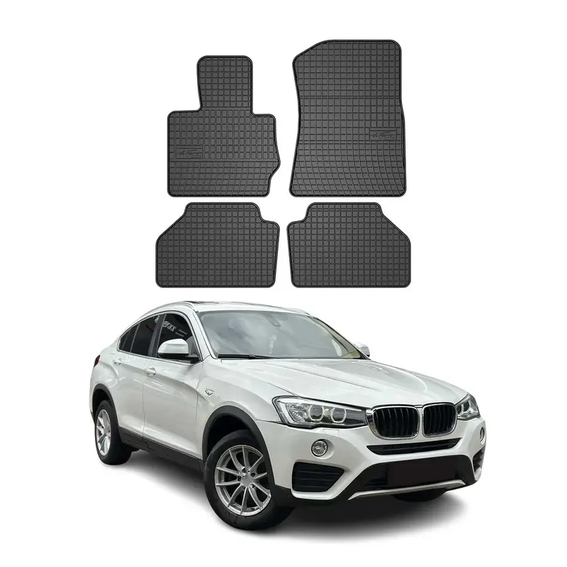 OMAC Tapis de sol pour BMW X4 F26 2014-2018 Noir en caoutchouc