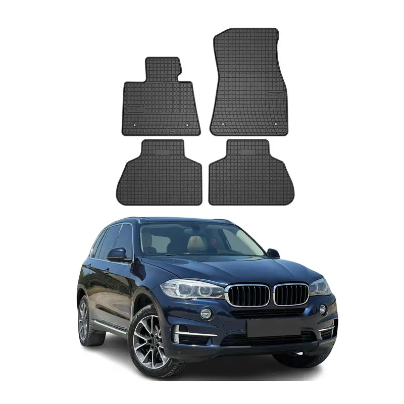 OMAC Tapis de sol pour BMW X5 F15-F85 2013-2018 Noir en caoutchouc
