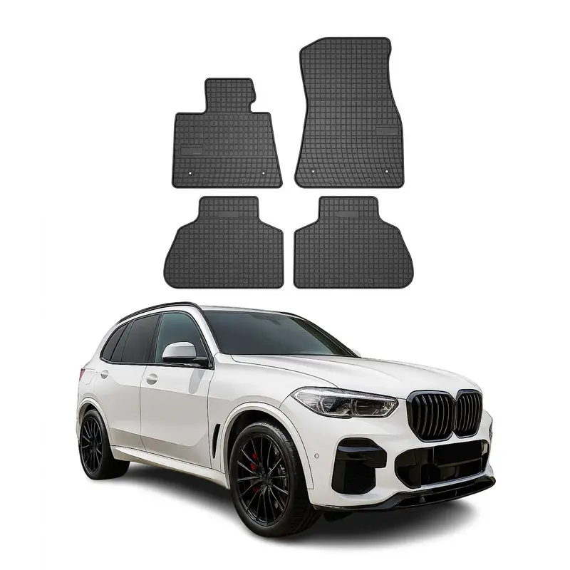 OMAC Tapis de sol pour BMW X5 G05 2019-2026 Noir en caoutchouc