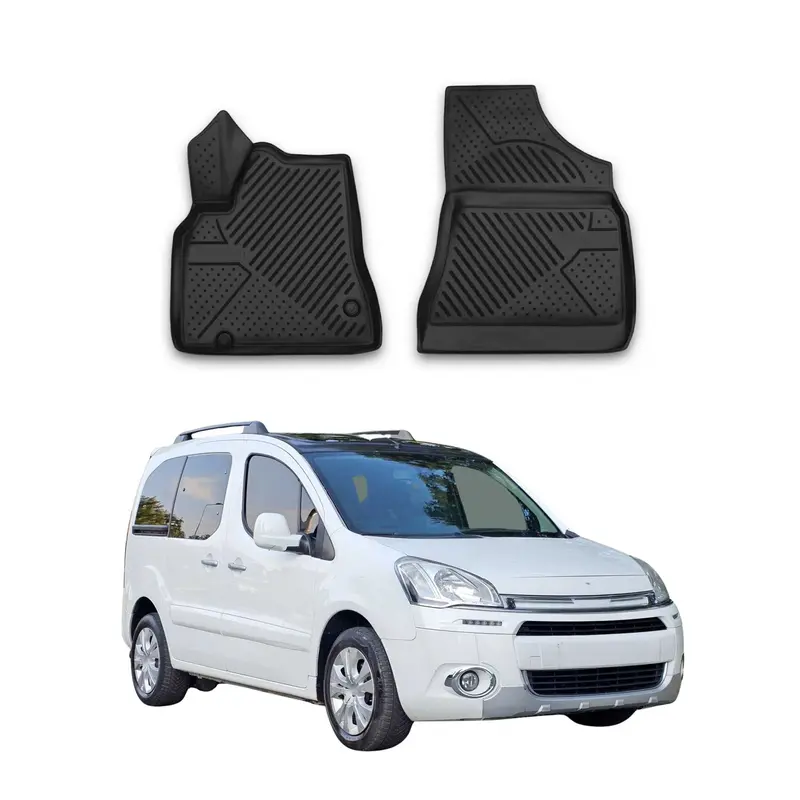 OMAC Tapis de sol pour Citroen Berlingo B9 2009-2018 sur mesure en caoutchouc