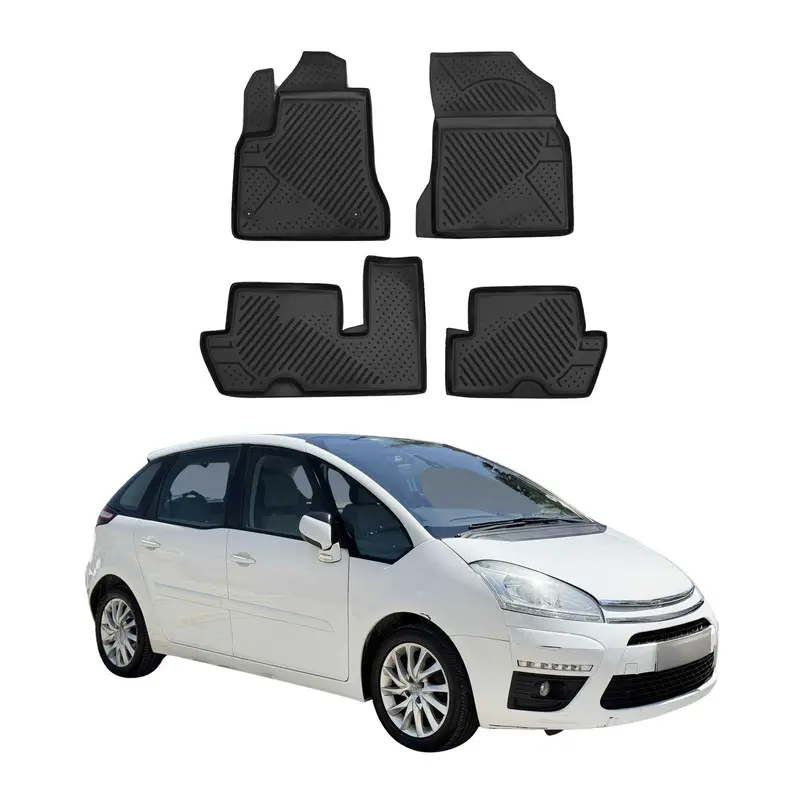 OMAC Tapis de sol pour Citroen C4 Picasso 2006-2013 sur mesure en caoutchouc