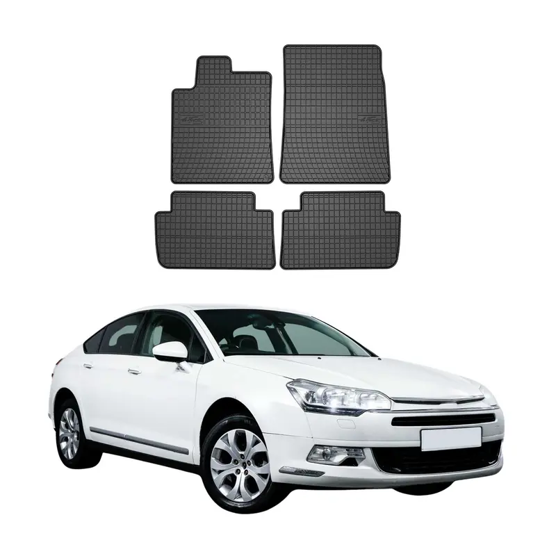 OMAC Tapis de sol pour Citroen C5 Break 2001-2023 Noir en caoutchouc
