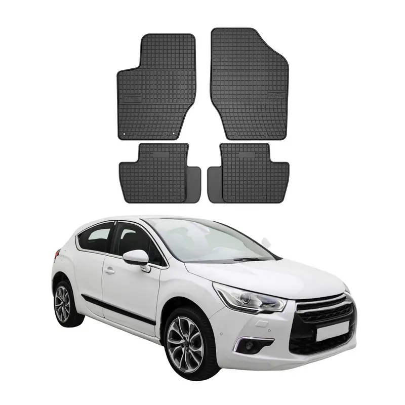 OMAC Tapis de sol pour Citroen DS4 2011-2015 Noir en caoutchouc