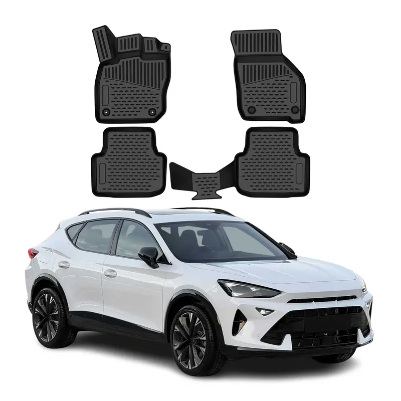 OMAC Tapis de sol pour Cupra Formentor 2024-2026 Facelift caoutchouc Noir 4Pcs