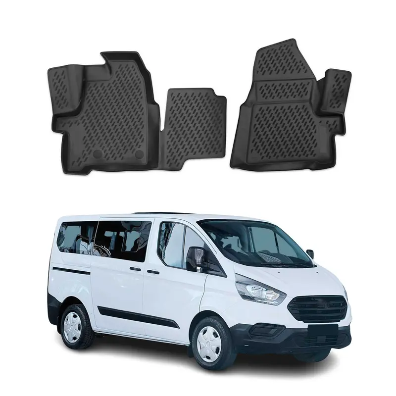 OMAC Tapis de sol pour Ford Transit Custom 2012-2018 sur mesure en caoutchouc