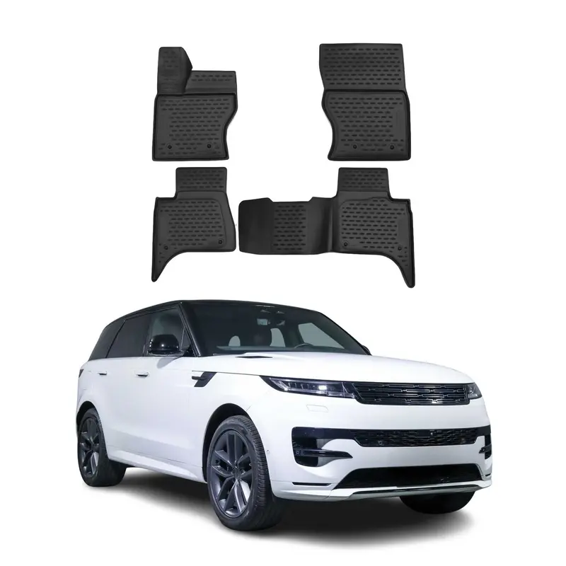 OMAC Tapis de sol pour Land Rover Range Rover Sport 2013-2017 en caoutchouc Noir