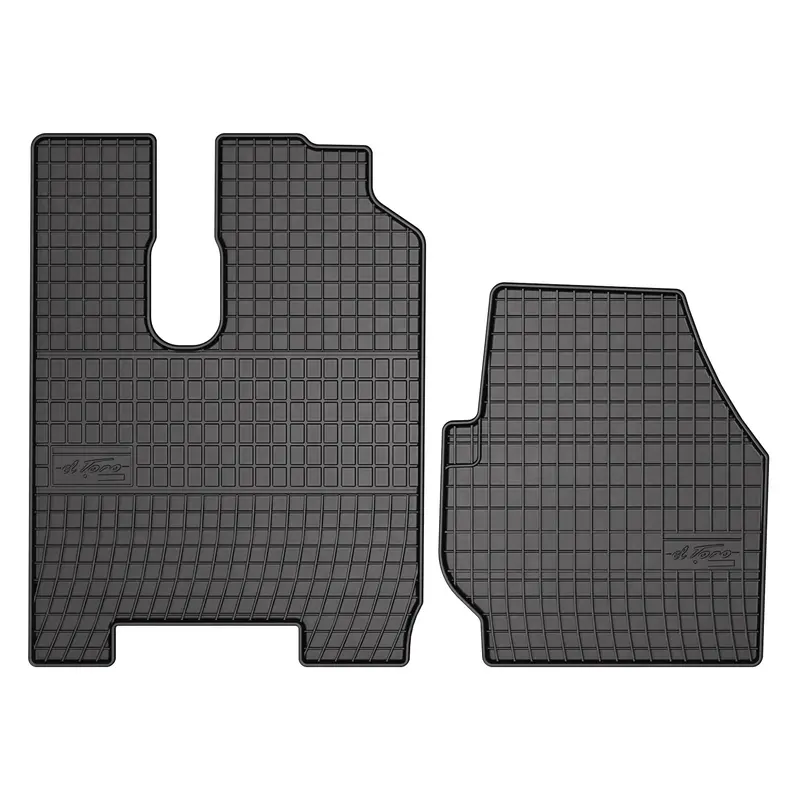 OMAC Tapis de Sol pour Mercedes Actros MP3 S-Cabin 2007-2011 Caoutchouc Noir