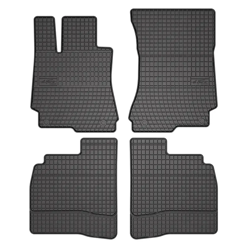 OMAC Tapis de Sol pour Mercedes Classe S W221 2005-2013 Caoutchouc Noir