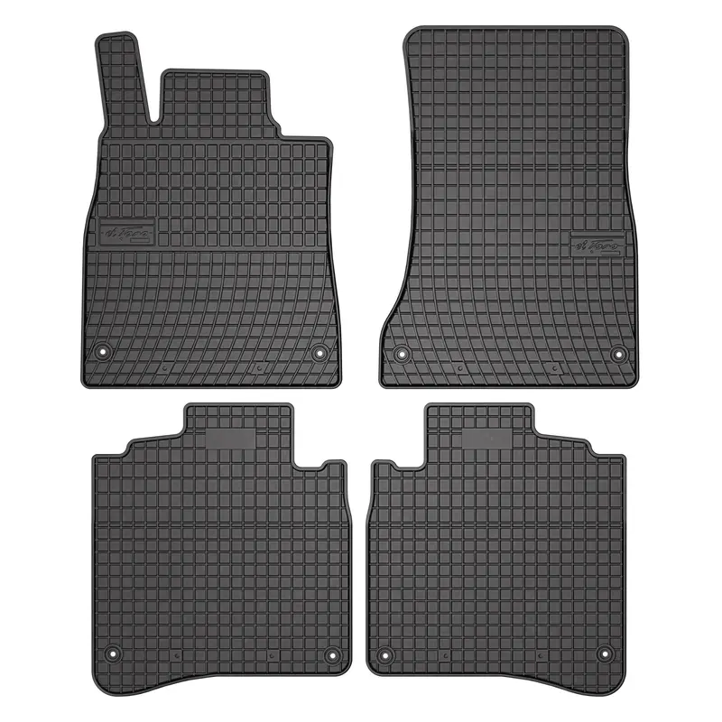 OMAC Tapis de Sol pour Mercedes Classe S W222 2013-2020 Caoutchouc Noir