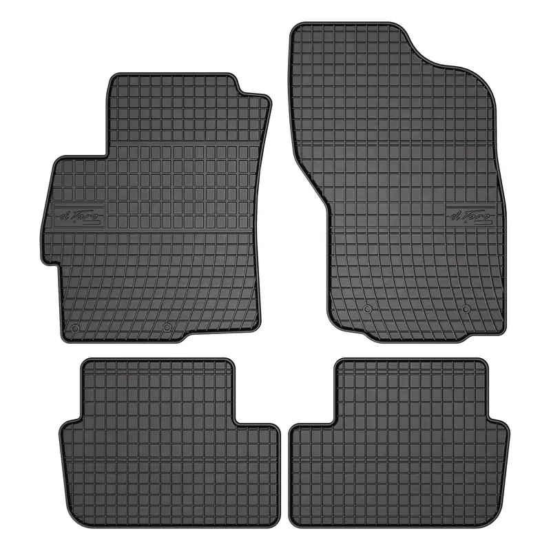 OMAC Tapis de Sol pour Mitsubishi Lancer 2007-2017 Caoutchouc Noir