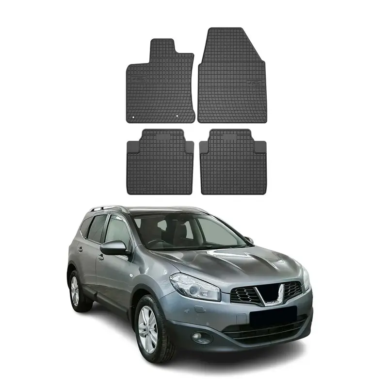 OMAC Tapis de sol pour Nissan Qashqai +2 NJ10 2008-2014 Noir en caoutchouc